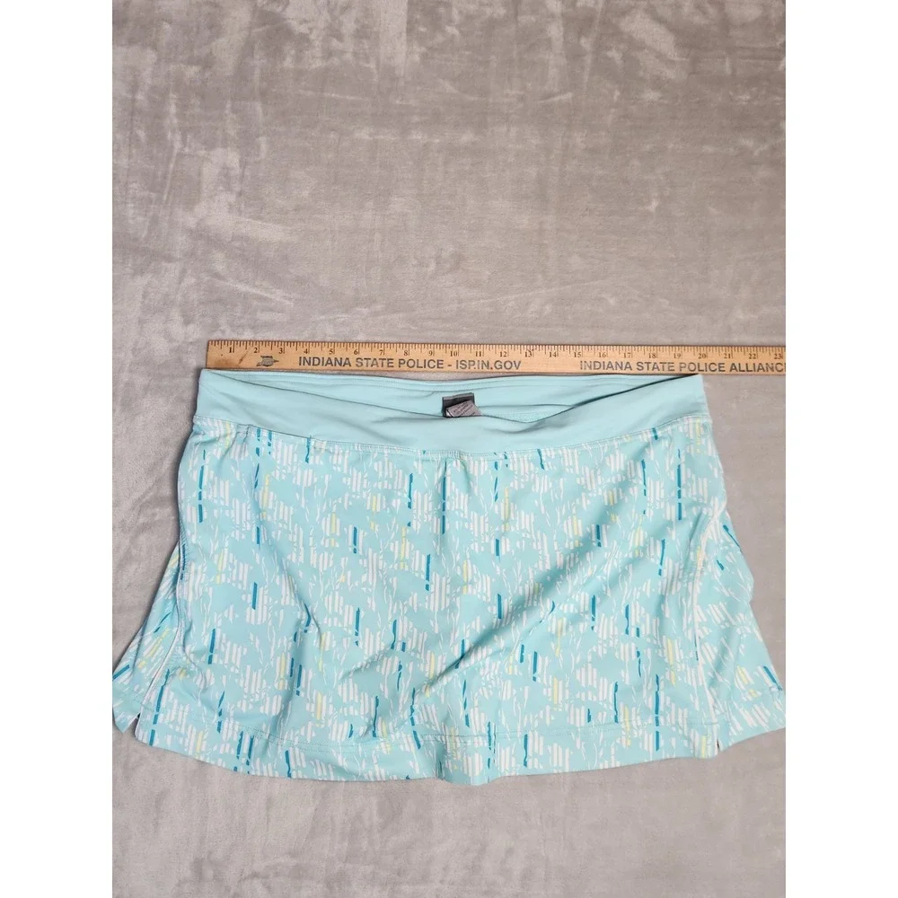 CG by Champion Womens XL‎ Activewear Skirt Skort Light Blue Floral  Tennis Golf